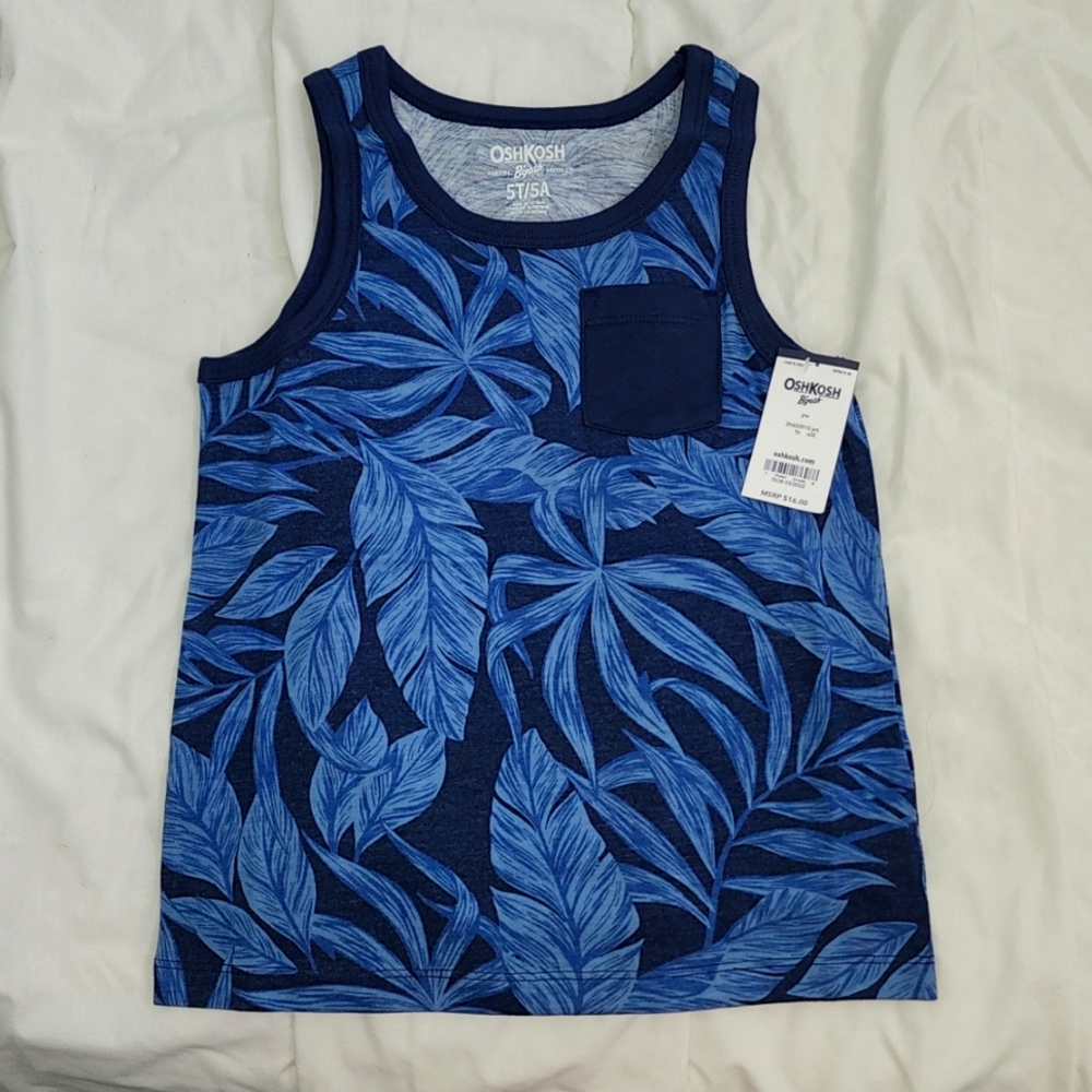 Boy's Leaf Print Tank